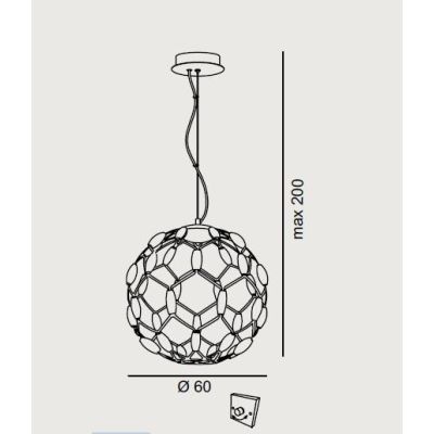 WELL S60 LAMPADARIO SOSPENSIONE DIAMETRO 60 CM LED 72W DIMMERABILE MODERNO BIANCO PROMOINGROSS - Cristalensi Shop Online