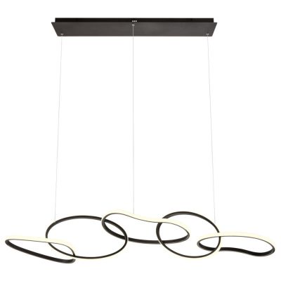 BIAS SOSPENSIONE MODERNA LED 120W DIMMERABILE NERA,BIANCA O ORO LARGHEZZA CM 150 Redo Group - Cristalensi Shop Online