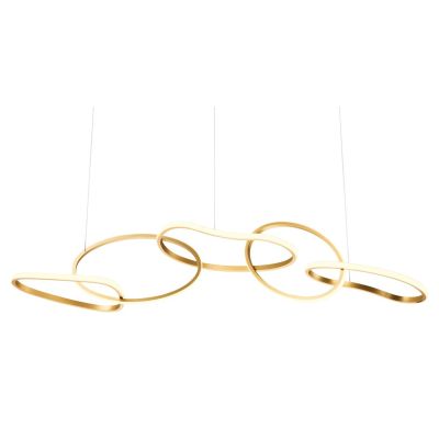 BIAS SOSPENSIONE MODERNA LED 120W DIMMERABILE NERA,BIANCA O ORO LARGHEZZA CM 150 Redo Group - Cristalensi Shop Online