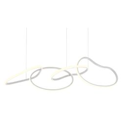 BIAS SOSPENSIONE MODERNA LED 90W LUCE 3000K NERA,ORO O BIANCA LARGHEZZA CM 120 Redo Group - Cristalensi Shop Online 2