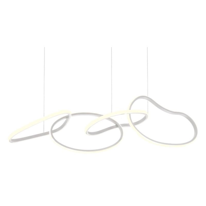 BIAS SOSPENSIONE MODERNA LED 90W LUCE 3000K NERA,ORO O BIANCA LARGHEZZA CM 120 Redo Group - Cristalensi Shop Online