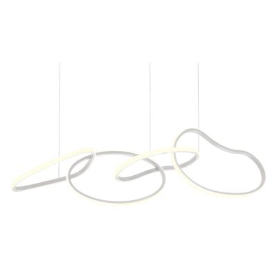 BIAS SOSPENSIONE MODERNA LED 90W LUCE 3000K NERA,ORO O BIANCA LARGHEZZA CM 120 Redo Group - Cristalensi Shop Online