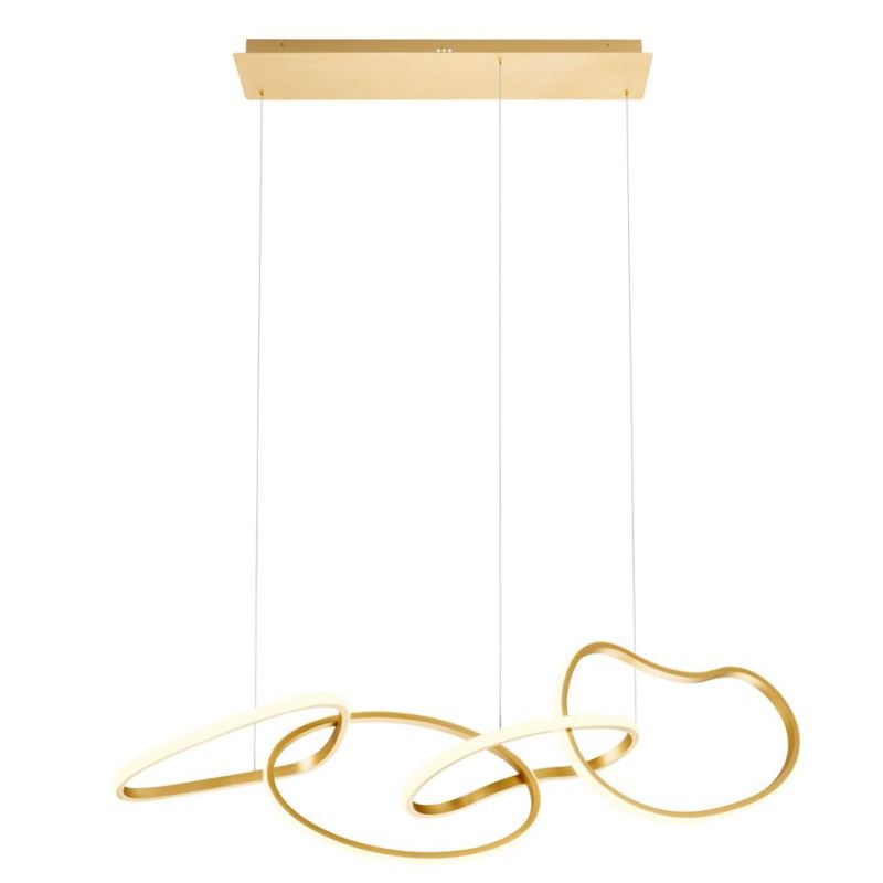 BIAS SOSPENSIONE MODERNA LED 90W LUCE 3000K NERA,ORO O BIANCA LARGHEZZA CM 120 Redo Group - Cristalensi Shop Online