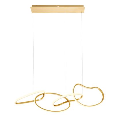 BIAS SOSPENSIONE MODERNA LED 90W LUCE 3000K NERA,ORO O BIANCA LARGHEZZA CM 120 Redo Group - Cristalensi Shop Online
