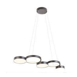 CRONOS SOSPENSIONE MODERNA 5 CERCHI BRONZO,NERA O BIANCA LED 65W LUCE 3000K DIMMERABILE Redo Group - Cristalensi Shop Online 2