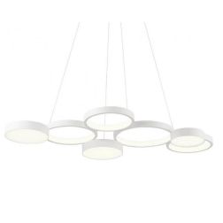 CRONOS SOSPENSIONE MODERNA 7 CERCHI BRONZO, NERA O BIANCA LED 65W LUCE 3000K DIMMERABILE Redo Group - Cristalensi Shop Online 2