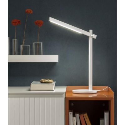 OMEO LAMPADA DA TAVOLO TECNICA BIANCA O NERA ORIENTABILE LED 5,5W TOUCH DIMMER Redo Group - Cristalensi Shop Online