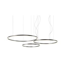 ORBIT SOSPENSIONE CON 3 ANELLI LED 163W DIMMERABILE BRONZO, BIANCA O NERA Redo Group - Cristalensi Shop Online