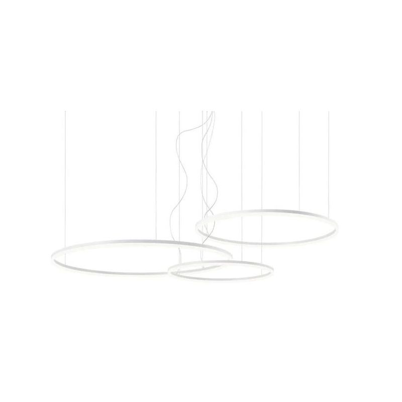 ORBIT SOSPENSIONE CON 3 ANELLI LED 163W DIMMERABILE BRONZO, BIANCA O NERA Redo Group - Cristalensi Shop Online