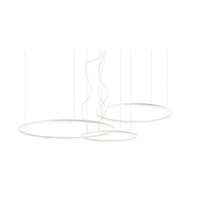 ORBIT SOSPENSIONE CON 3 ANELLI LED 163W DIMMERABILE BRONZO, BIANCA O NERA Redo Group - Cristalensi Shop Online