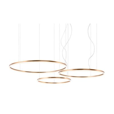 ORBIT SOSPENSIONE CON 3 ANELLI LED 163W DIMMERABILE BRONZO, BIANCA O NERA Redo Group - Cristalensi Shop Online
