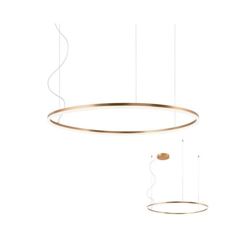 ORBIT SOSPENSIONE SINGOLA CON ANELLO DI 120 CM LED 76W DIMMERABILE 3 COLORI Redo Group - Cristalensi Shop Online