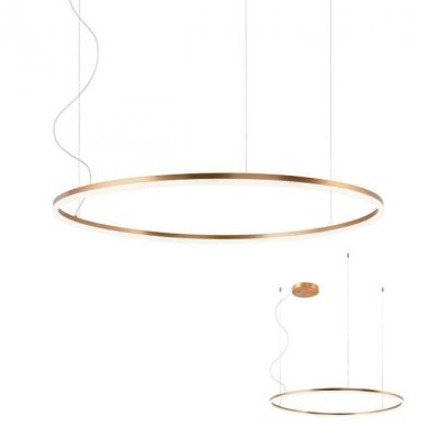 ORBIT SOSPENSIONE SINGOLA CON ANELLO DI 120 CM LED 76W DIMMERABILE 3 COLORI Redo Group - Cristalensi Shop Online