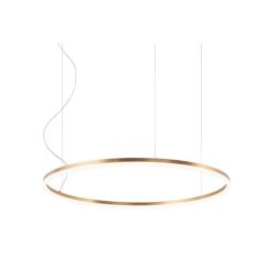 ORBIT SOSPENSIONE SINGOLA NERA,BIANCA O BRONZO CON ANELLO DI 80 CM LED 55W LUCE 3000K O 4000K DIMMERABILE Redo Group - Cristalen 2