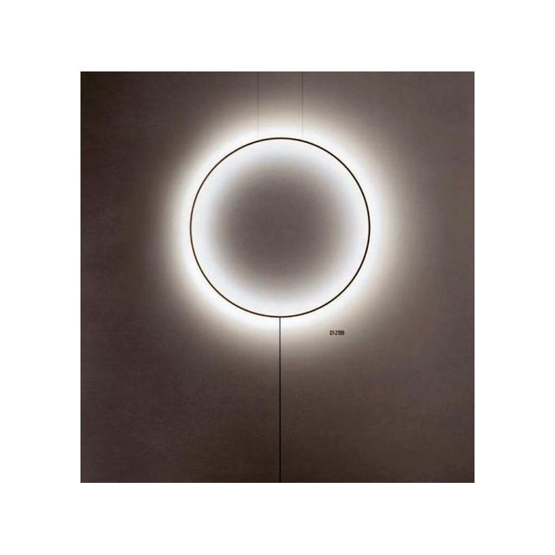 SLICK PIANTANA NERA O ORO CON ATTACCO A SOFFITTO LED 19W LUCE 3000K MODERNA H260 CM Redo Group - Cristalensi Shop Online