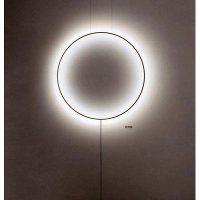 SLICK PIANTANA NERA O ORO CON ATTACCO A SOFFITTO LED 19W LUCE 3000K MODERNA H260 CM Redo Group - Cristalensi Shop Online