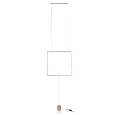 SLICK PIANTANA NERA O ORO QUADRATA ATTACCO A SOFFITTO LED 37W LUCE 3000K MODERNA H280 CM Redo Group - Cristalensi Shop Online