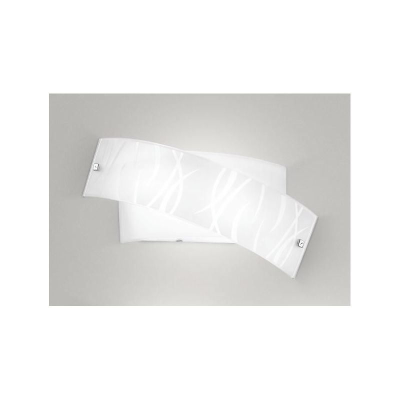 AGNESE LAMPADA DA PARETE IN VETRO DI GEA LUCE MISURA PICCOLA BIANCA GEA LUCE - Cristalensi Shop Online