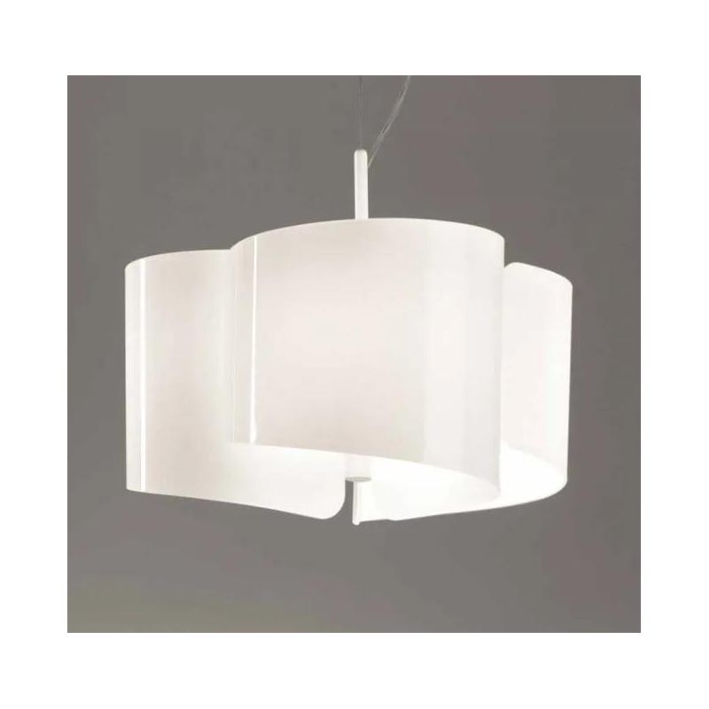 PAPIRO SOSPENSIONE SINGOLA IN VETRO DIAMETRO CM 50 IN 5 FINITURE Selene Illuminazione - Cristalensi Shop Online