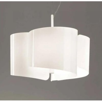 PAPIRO SOSPENSIONE SINGOLA IN VETRO DIAMETRO CM 50 IN 5 FINITURE Selene Illuminazione - Cristalensi Shop Online