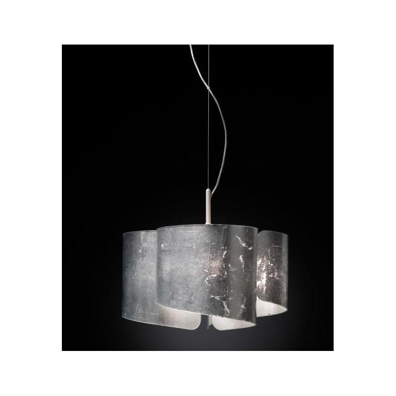 PAPIRO SOSPENSIONE SINGOLA IN VETRO DIAMETRO CM 50 IN 5 FINITURE Selene Illuminazione - Cristalensi Shop Online