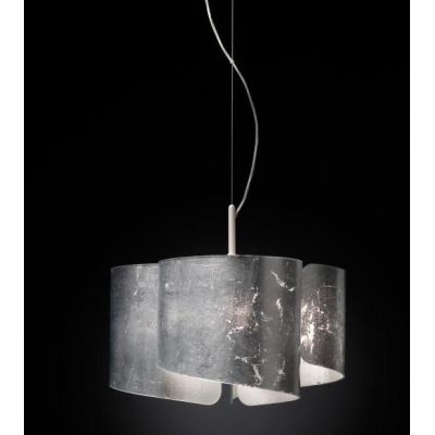 PAPIRO SOSPENSIONE SINGOLA IN VETRO DIAMETRO CM 50 IN 5 FINITURE Selene Illuminazione - Cristalensi Shop Online