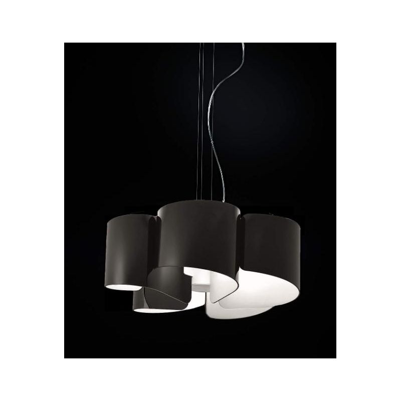 PAPIRO SOSPENSIONE SINGOLA IN VETRO DIAMETRO CM 65 IN 5 FINITURE COLORE Selene Illuminazione - Cristalensi Shop Online