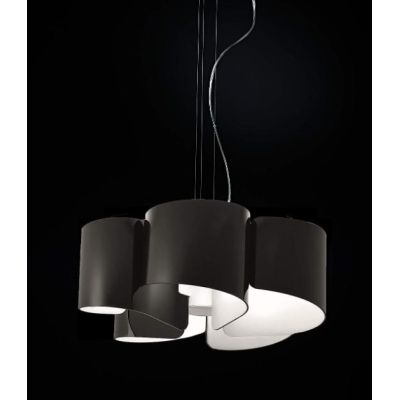 PAPIRO SOSPENSIONE SINGOLA IN VETRO DIAMETRO CM 65 IN 5 FINITURE COLORE Selene Illuminazione - Cristalensi Shop Online