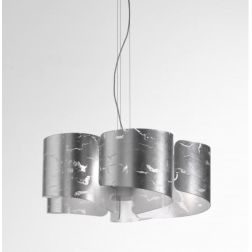 PAPIRO SOSPENSIONE SINGOLA IN VETRO DIAMETRO CM 65 IN 5 FINITURE COLORE Selene Illuminazione - Cristalensi Shop Online 2