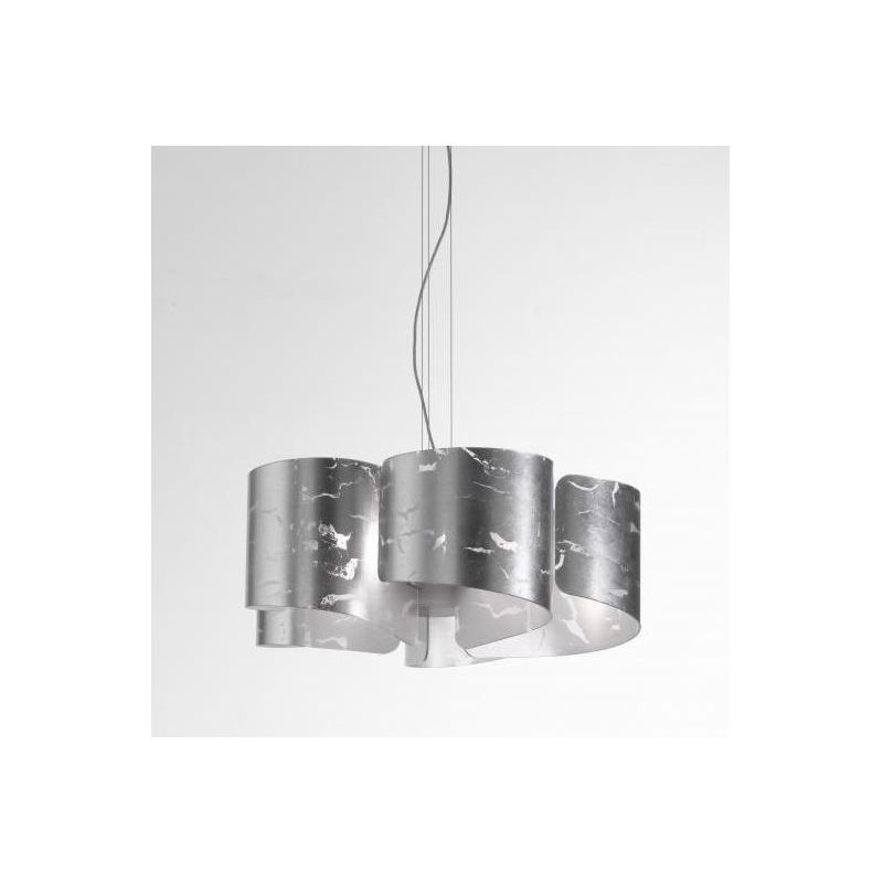 PAPIRO SOSPENSIONE SINGOLA IN VETRO DIAMETRO CM 65 IN 5 FINITURE COLORE Selene Illuminazione - Cristalensi Shop Online