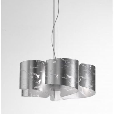PAPIRO SOSPENSIONE SINGOLA IN VETRO DIAMETRO CM 65 IN 5 FINITURE COLORE Selene Illuminazione - Cristalensi Shop Online