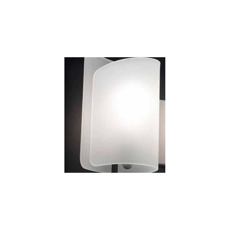 PAPIRO APPLIQUE IN VETRO ALTEZZA CM 25 IN 5 FINITURE COLORE Selene Illuminazione - Cristalensi Shop Online