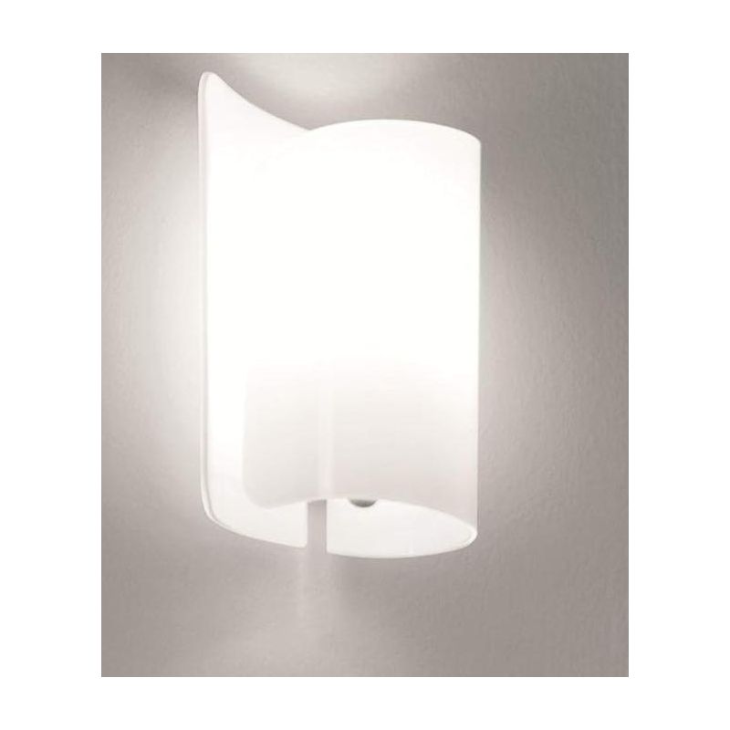 PAPIRO APPLIQUE IN VETRO ALTEZZA CM 25 IN 5 FINITURE COLORE Selene Illuminazione - Cristalensi Shop Online