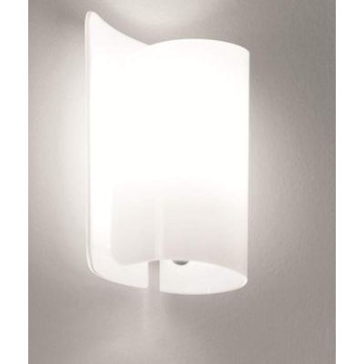 PAPIRO APPLIQUE IN VETRO ALTEZZA CM 25 IN 5 FINITURE COLORE Selene Illuminazione - Cristalensi Shop Online
