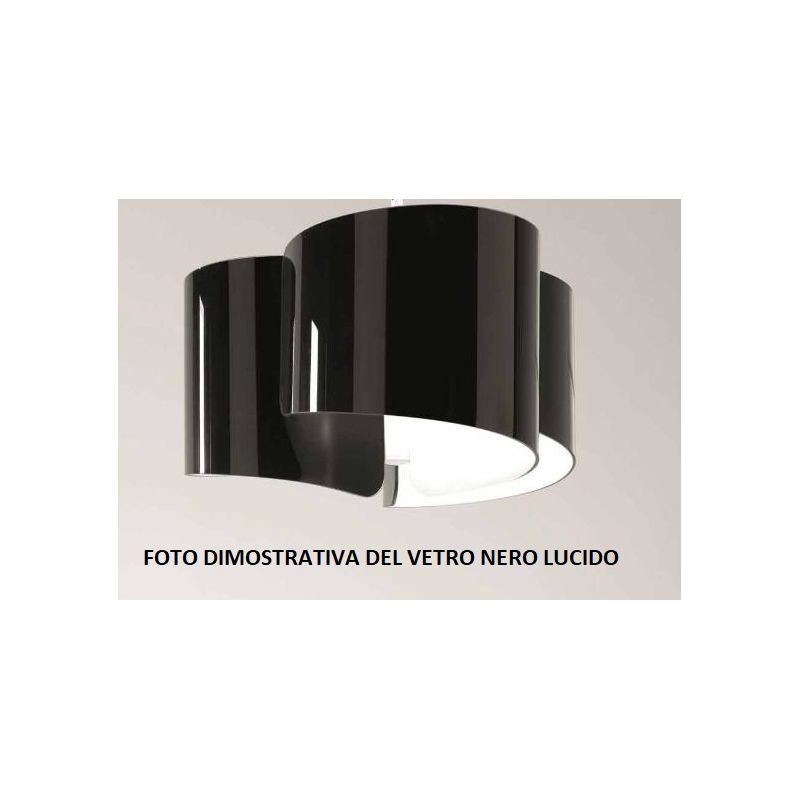 PAPIRO PLAFONIERA IN VETRO DIAMETRO CM 46 IN 5 FINITURE COLORE Selene Illuminazione - Cristalensi Shop Online