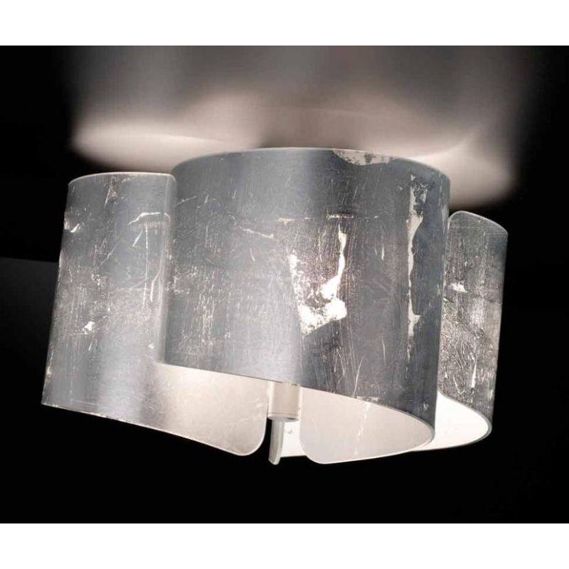 PAPIRO PLAFONIERA IN VETRO DIAMETRO CM 46 IN 5 FINITURE COLORE Selene Illuminazione - Cristalensi Shop Online