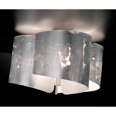 PAPIRO PLAFONIERA IN VETRO DIAMETRO CM 46 IN 5 FINITURE COLORE Selene Illuminazione - Cristalensi Shop Online