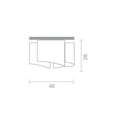 PAPIRO PLAFONIERA IN VETRO DIAMETRO CM 46 IN 5 FINITURE COLORE Selene Illuminazione - Cristalensi Shop Online