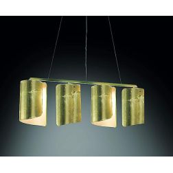 PAPIRO SOSPENSIONE 4 LUCI IN VETRO DISPONIBILE IN 5 FINITURE COLORE Selene Illuminazione - Cristalensi Shop Online 2