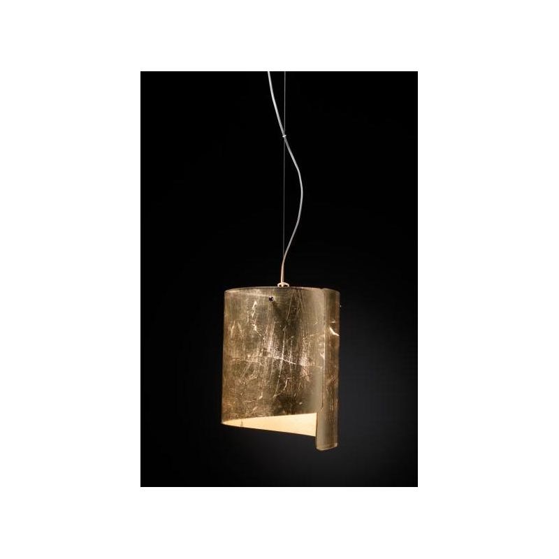 SOSPENSIONE PAPIRO IN VETRO DIAMETRO CM 26 IN 5 FINITURE COLORE Selene Illuminazione - Cristalensi Shop Online