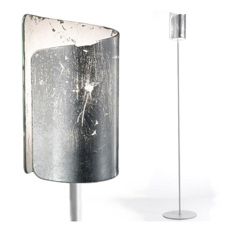 PAPIRO PIANTANA MADE IN ITALY IN VETRO ALTEZZA CM 185 IN 5 FINITURE COLORE Selene Illuminazione - Cristalensi Shop Online
