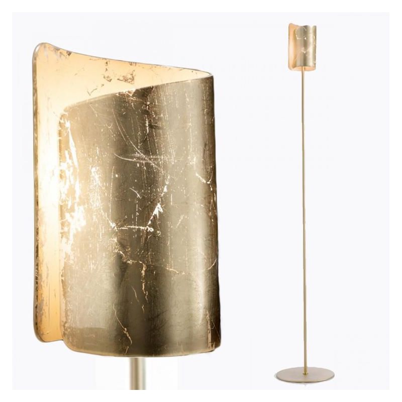 PAPIRO PIANTANA MADE IN ITALY IN VETRO ALTEZZA CM 185 IN 5 FINITURE COLORE Selene Illuminazione - Cristalensi Shop Online