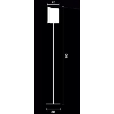 PAPIRO PIANTANA MADE IN ITALY IN VETRO ALTEZZA CM 185 IN 5 FINITURE COLORE Selene Illuminazione - Cristalensi Shop Online