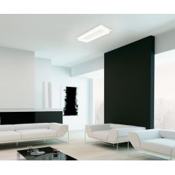 SQUARE R50 PLAFONIERA RETTANGOLARE 14 COLORI CM 50X35 LED INTEGRATO 36W MODERNA DI PROMOINGROSS PROMOINGROSS - Cristalensi Shop 2