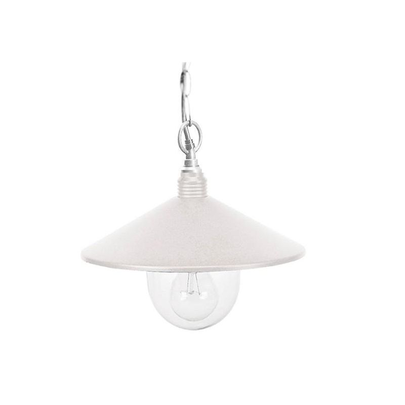 SPECTRE SOSPENSIONE CON PIATTO CORTEN O BIANCO IN STILE VINTAGE IP44 ECONOMICA DI SOVIL Sovil - Cristalensi Shop Online
