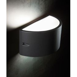 UMBE CHIUSA APPLIQUE DA ESTERNO IP54 BIANCA ANTRACITE CORTEN GRIGIO ALLUMINIO ECONOMICA Sovil - Cristalensi Shop Online 2