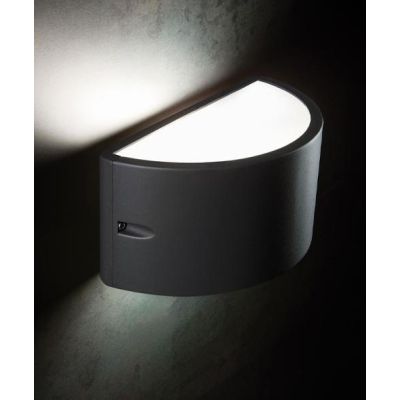 UMBE CHIUSA APPLIQUE DA ESTERNO IP54 BIANCA ANTRACITE CORTEN GRIGIO ALLUMINIO ECONOMICA Sovil - Cristalensi Shop Online