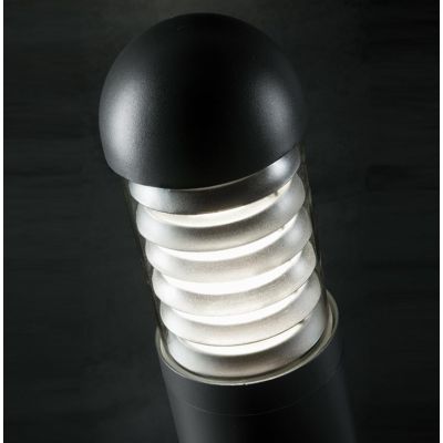 TORCH PALO PER ESTERNO 2 MISURE IN ALLUMINIO COLORE ANTRACITE CON DIFFUSORE TRASPARENTE Sovil - Cristalensi Shop Online
