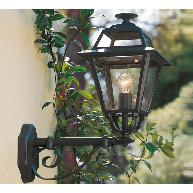ELEGANCE LANTERNA APPLIQUE PER ESTERNO IN ALLUMINIO ANTRACITE E DIFFUSORI IN VETRO Sovil - Cristalensi Shop Online