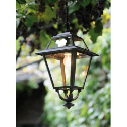 ELEGANCE SOSPENSIONE PER ESTERNO IN ALLUMINIO ANTRACITE E DIFFUSORI IN VETRO Sovil - Cristalensi Shop Online